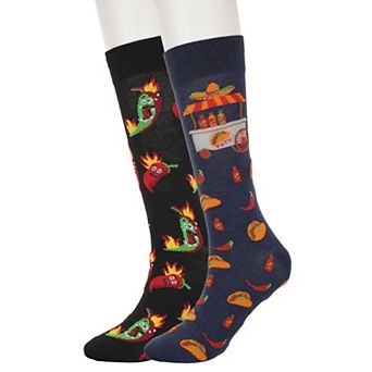 Men's Twisted Toes 2-Pack Novelty Socks