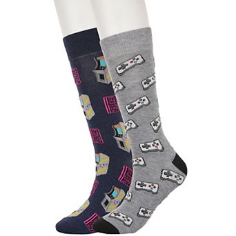 Men's Twisted Toes 2-Pack Novelty Socks