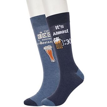 Men's Twisted Toes 2-Pack Novelty Socks