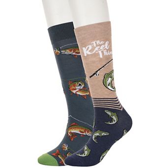 Men's Twisted Toes 2-Pack Nature Novelty Socks