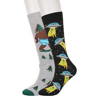 Men's Twisted Toes 2-Pack Novelty Socks