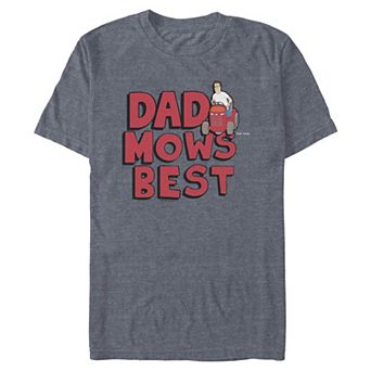 Men's Hank Hill Dad Mows Best Graphic Tee