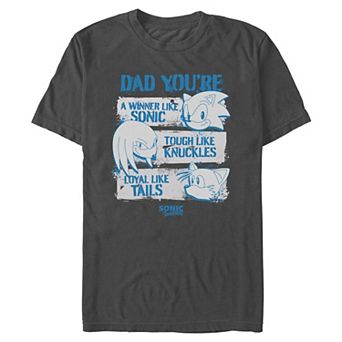 Men's Sonic Hedgehog Father's Day Graphic Tee