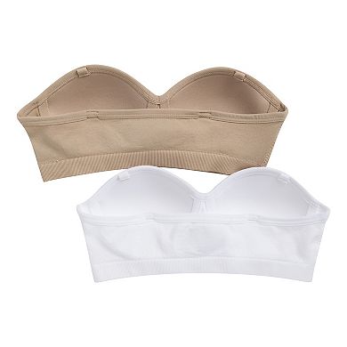 Girls 7-16 Hanes® 2-Pack Strapless Bras
