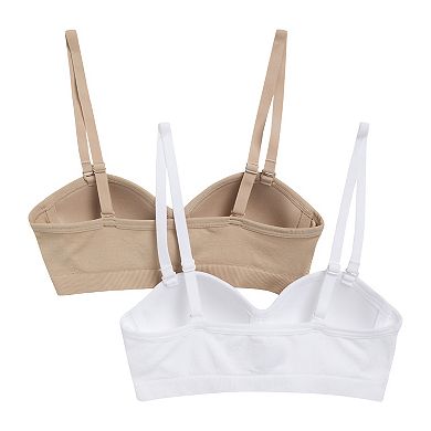 Girls 7-16 Hanes® 2-Pack Strapless Bras
