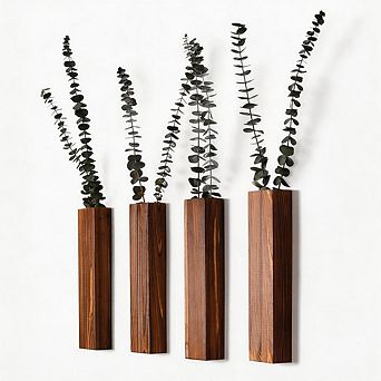 Kaelin Home Wooden Wall Planter Set of 4
