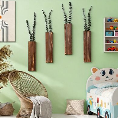 Kaelin Home Wooden Wall Planter Set of 4