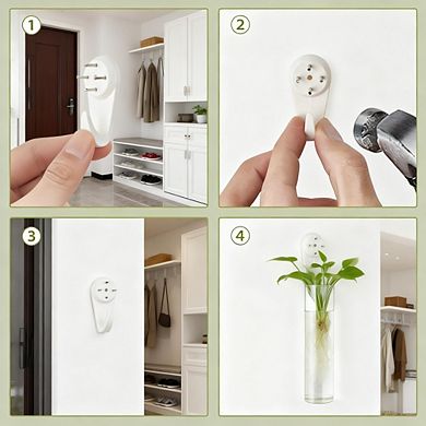 Kaelin Home Wall Planter Hanging Glass Tubes Flower Vase