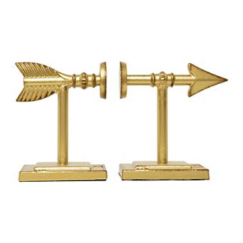 Hello Honey Decorative Cast Metal Arrow Bookends