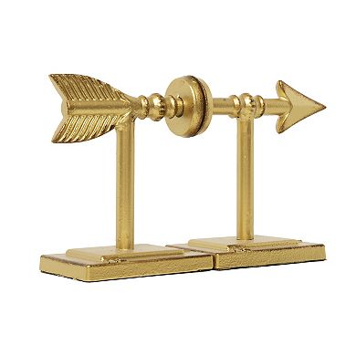 Hello Honey Decorative Cast Metal Arrow Bookends