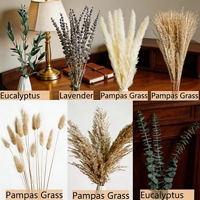 Kaelin Home Green Pampas Grass Boho Bouquet