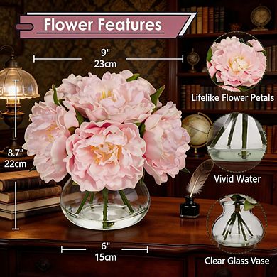 Kaelin Home Artificial Flowers with Vase