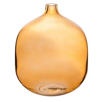 Hello Honey Modern Round Tinted Glass Vase