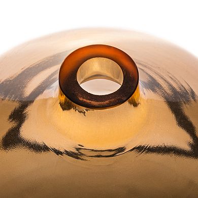Hello Honey Modern Round Tinted Glass Vase