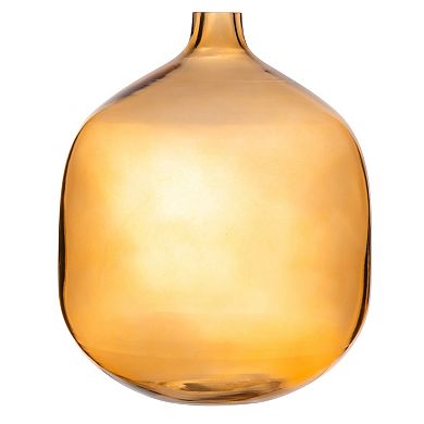 Hello Honey Modern Round Tinted Glass Vase