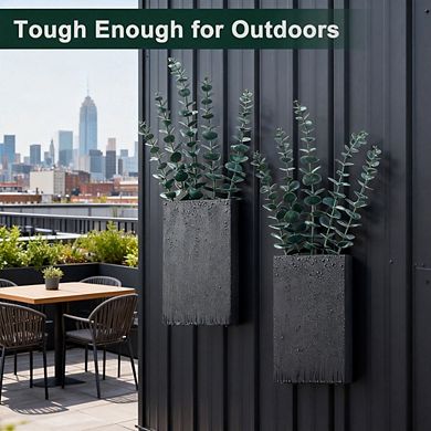 Kaelin Home 2 Pack Metal Wall Planter