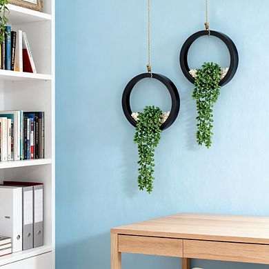 Kaelin Home 2 Pack Fake Plants Hanging Artificial