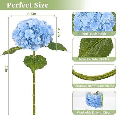 Kaelin Home 3Pcs 21in Hydrangea Artificial Flowers