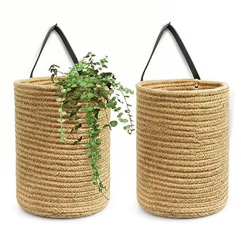 Kaelin Home 2pack Jute Hanging Basket