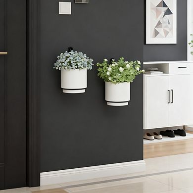 Kaelin Home 2 Pcs Wall Mounted Hanging Planter Vase