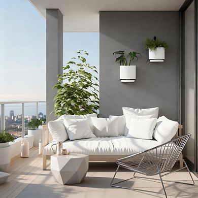 Kaelin Home 2 Pcs Wall Mounted Hanging Planter Vase