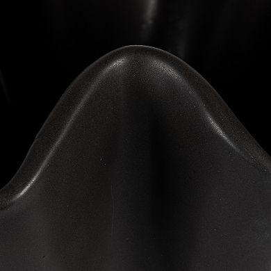 Hello Honey Stoneware Ruffled Vase with Reactive Glaze