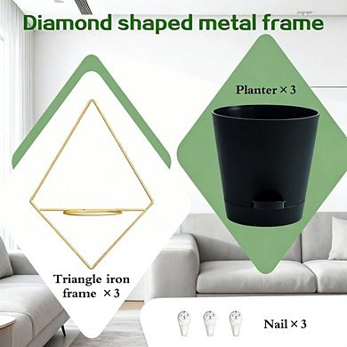 Kaelin Home 3 Sets Wall Planters