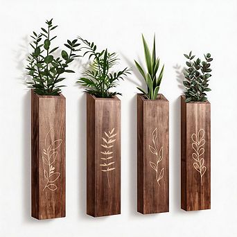 Kaelin Home Wood Indoor Wall Planter
