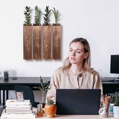 Kaelin Home Wood Indoor Wall Planter