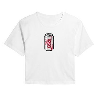 Juniors' Diet Coke Can Cropped Tee