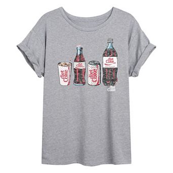 Juniors' Diet Coke Vintage Oversized Tee