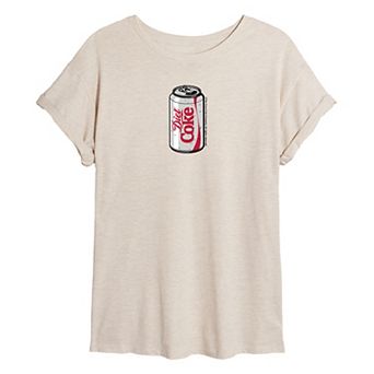 Juniors' Diet Coke Can Oversized Tee