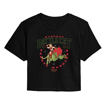 Juniors' Masters Of The Universe Battle Cat Cropped Tee