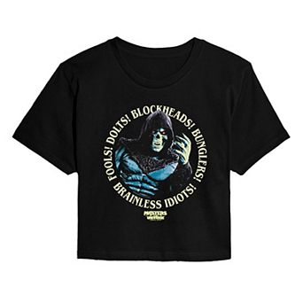 Juniors' Masters Of The Universe Skeletor Insults Cropped Tee