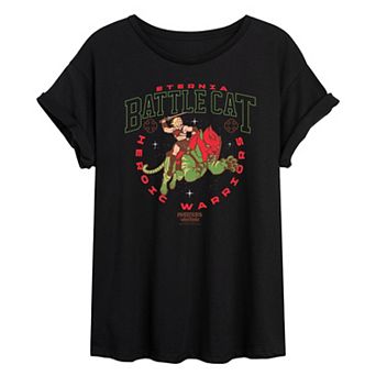 Juniors' Masters Of The Universe Battle Cat Oversized Tee