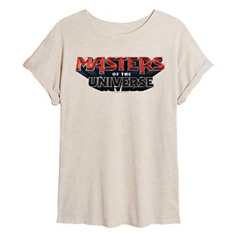 Juniors' Masters Of The Universe Logo Oversized Tee