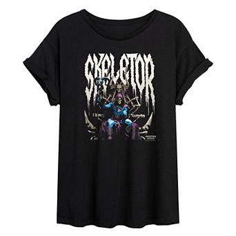 Juniors' Masters Of The Universe Skeletor Oversized Tee