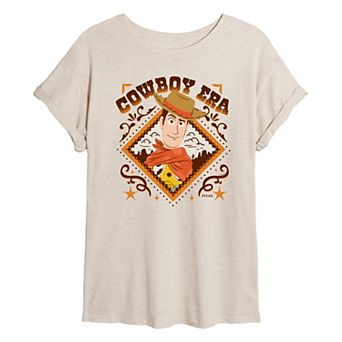 Juniors' Disney / Pixar's Toy Story 5 Woody Cowboy Era Oversized Tee