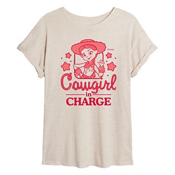 Juniors' Disney / Pixar's Toy Story 5 Jessie Cowgirl in Charge Oversized Tee
