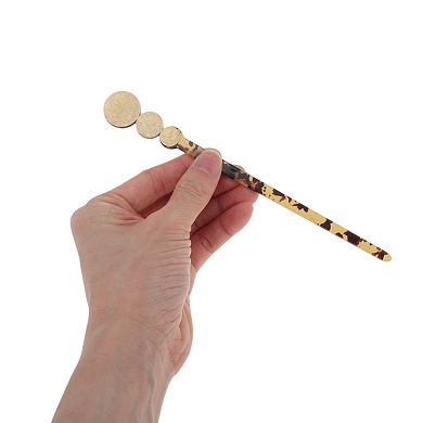 Three Circles 7.49" Hair Chopstick for Women 1 Pc