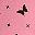 Pink Black Butterfly