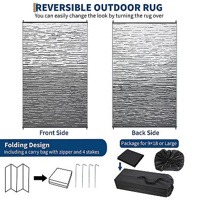 ANIXOL Reversible Waterproof Outdoor Rug