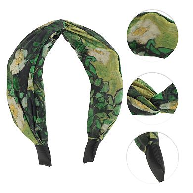 Wide Tie Floral Headbands for Women 1 Pc