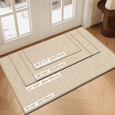Doormat 24"x36" Non-slip Indoor Entrance Rubber Backing