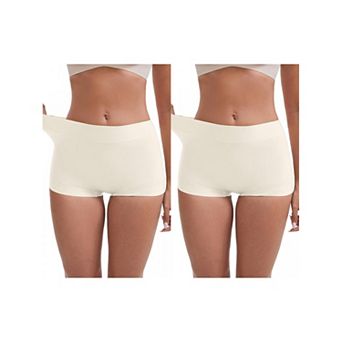 2 Packs Women's Slimming Waist Hip-Lifter Shaping Shorts Anti Chafing Control Panties Under Dress