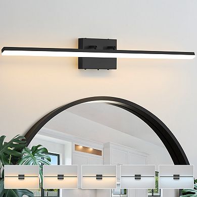 POWLIG 32-Inch Modern LED Wall Sconce - Dimmable 5-Color Adjustable for Hallway, Bedroom Living Room
