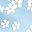 Blue White Floral