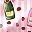 Striped Wine Bottle