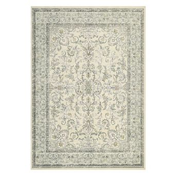 ANIXOL Washable Vintage Floral Area Rug
