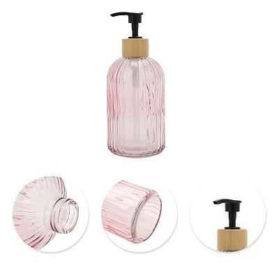 Round Bottom Vertical Stripe Soap Dispenser 13.53oz 1 Pc
